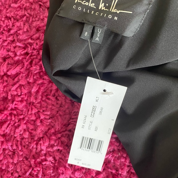 NWT Nicole Miller Leopard Print Ruched Dress - Picture 13 of 14